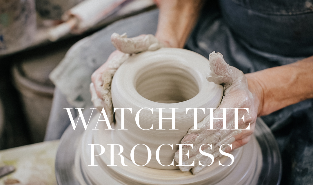 Watch the pottery making process