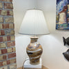 Handmade Pottery Lamp: Niagara Cliffs Brown