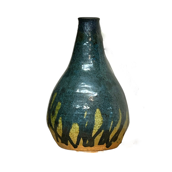 Bud Vase - Gold and Green