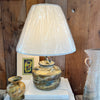 Handmade Pottery Lamp: Door County Autumn Blue