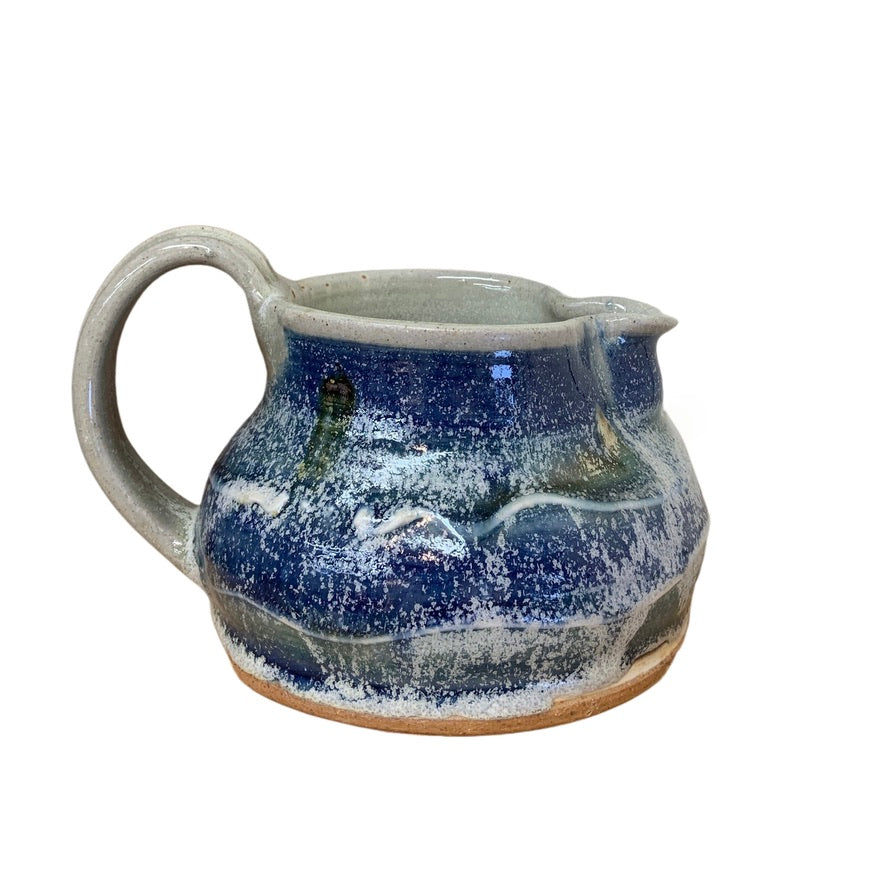 Handmade Pitcher (Wide) Blue and Green