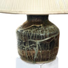 Handthrown Stoneware Lamp: Mink River Estuary Green