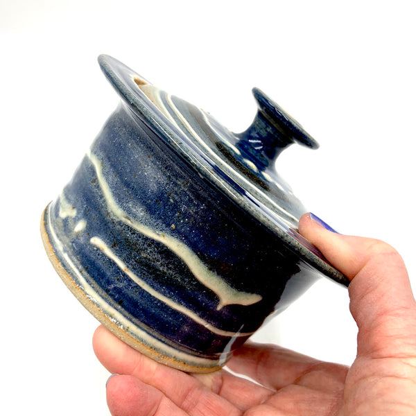 Handmade Pottery Small Baking Dish - Door County Sky Blue-Ellison Bay Pottery Studios