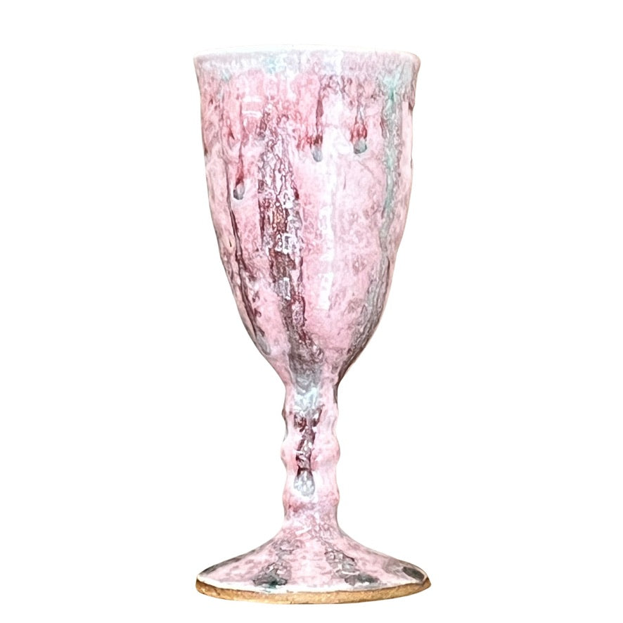 Tulip Goblet Pink and Green