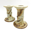 Handmade Pottery Tall Candleholders - The Browns-Ellison Bay Pottery Studios