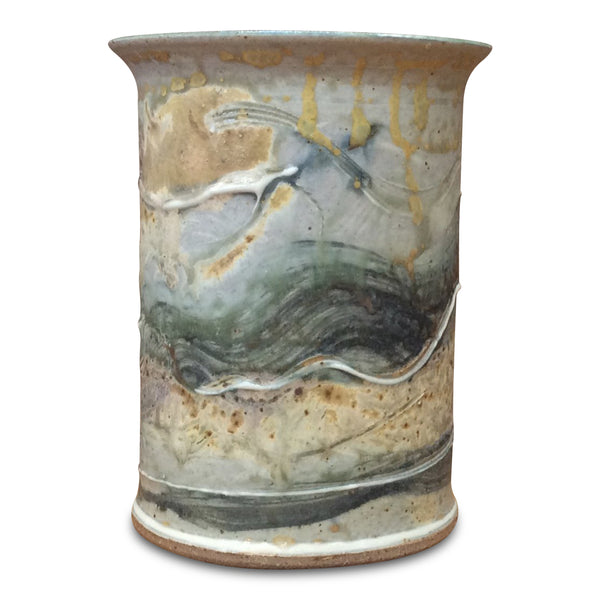 Pottery Crock: Arbor Green (M)-Ellison Bay Pottery Studios