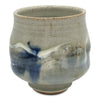 Pottery Tea Bowl: Door County Blue-Ellison Bay Pottery Studios